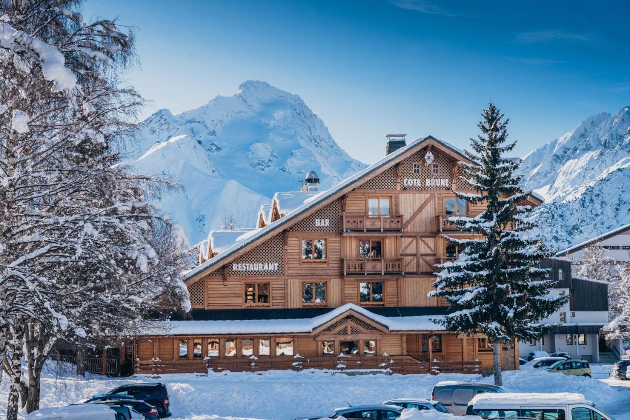 Hotel Cote Brune Les Deux Alpes Exterior photo